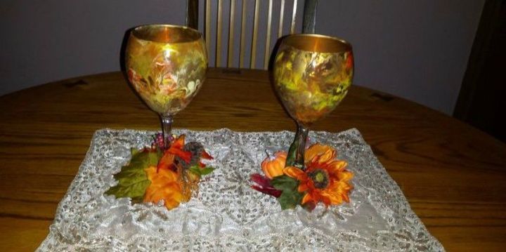 s grab a wine glass for these 14 gorgeous ideas, These golden fall themed decor pieces