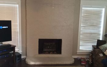 How can I decorate my large fireplace and chimney?