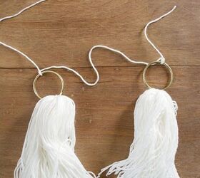 diy string tassel garland
