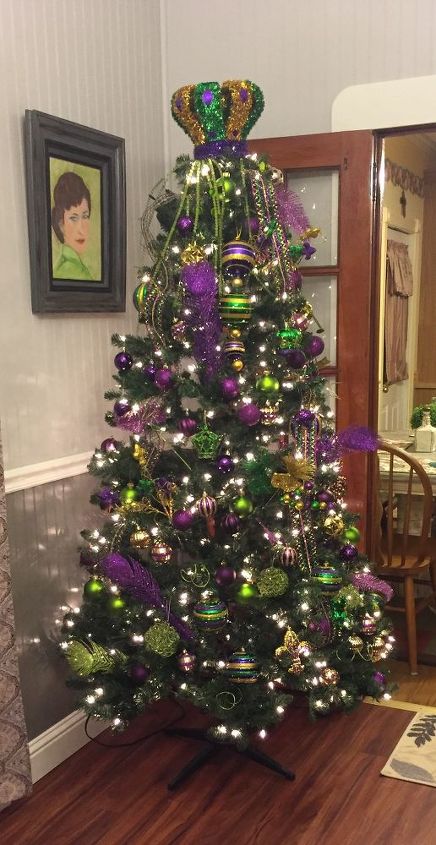 my mardi gras tree, Took down Christmas and put up Mardi Gras