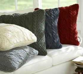 s 14 awesome ways to reuse your christmas decorations after christmas, christmas decorations, Upcycle your Christmas sweaters into pillows