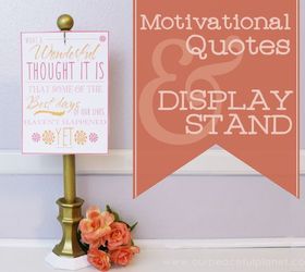 upcycled candle holder to photo quote stand