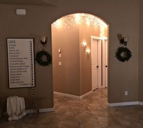 magical winter icicle hallway, foyer