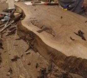 building a floating vanity with a live edge walnut slab