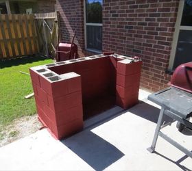 Cinder block clearance grill plans