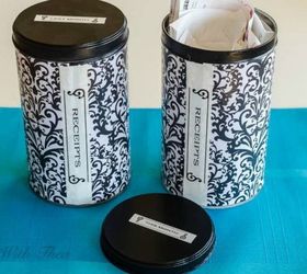 s don t throw away those popcorn tins before you see these 13 ideas, Use them to organize receipts