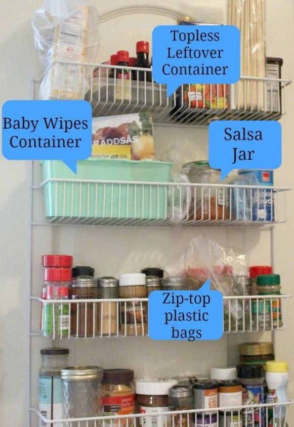 s stop everything these pantry organization ideas cost less than 20, closet, organizing, Grab whatever you have to create more storage