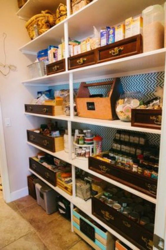 s stop everything these pantry organization ideas cost less than 20, closet, organizing, Repurpose old hardware for shelving