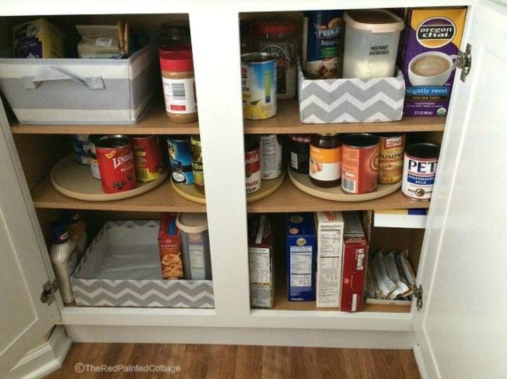 s stop everything these pantry organization ideas cost less than 20, closet, organizing, Use old Amazon boxes to make stacking easier