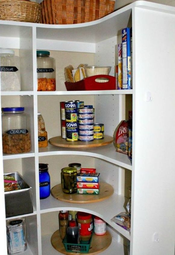 s stop everything these pantry organization ideas cost less than 20, closet, organizing, Insert lazy susans for hard to reach places
