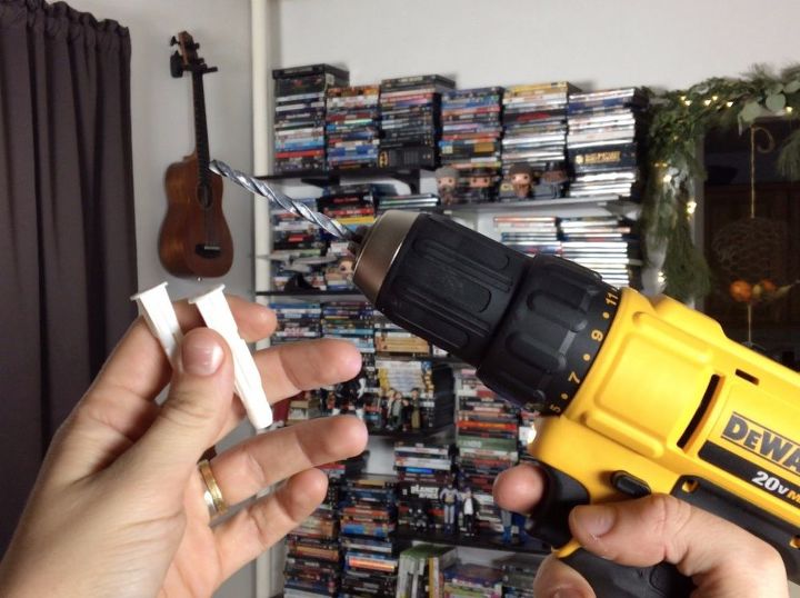 conceal a cluttered shelf