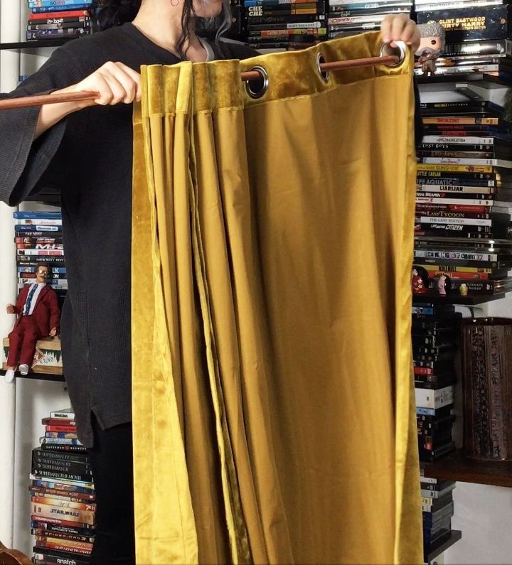 conceal a cluttered shelf