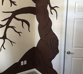 building trees, Painting the trunk and branches