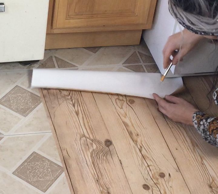 Apartment Friendly Faux Wood Floors With Contact Paper Hometalk
