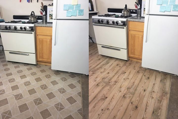 Apartment Friendly Faux Wood Floors With Contact Paper Hometalk