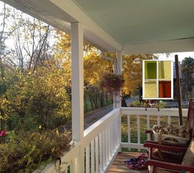 stained glass privacy panel for porch