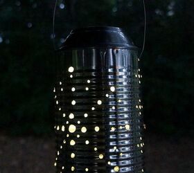 s be the best hostess on the block with these 16 home hacks, home decor, Use tin cans for awesome solar lighting