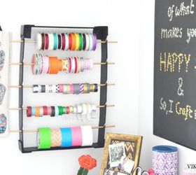 How can I make something(easy) to store my craft ribbons please