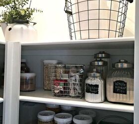 an organized pantry, closet, organizing