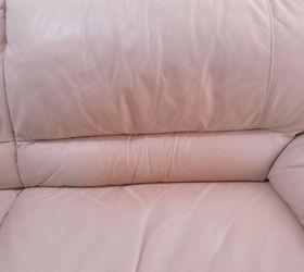 how can i get rid of a red pillow stain on a white leather couch