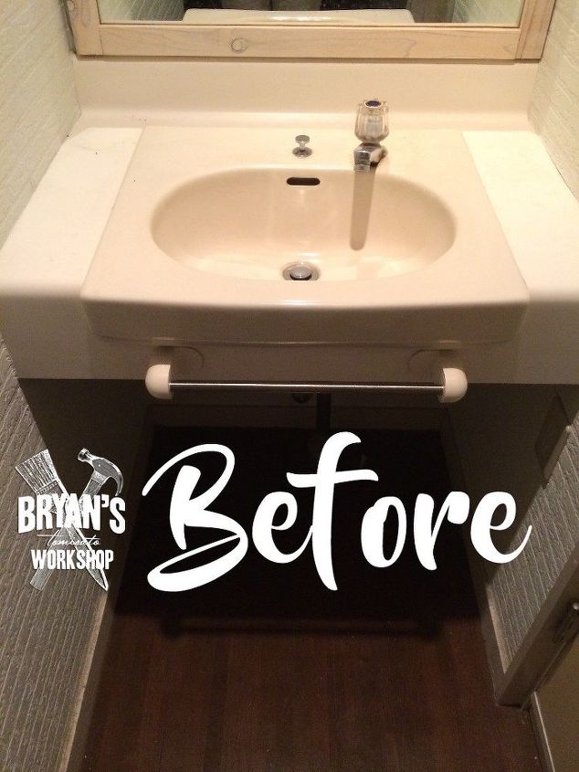 diy before after bathroom sink and ceiling upgrade, bathroom ideas, plumbing, wall decor