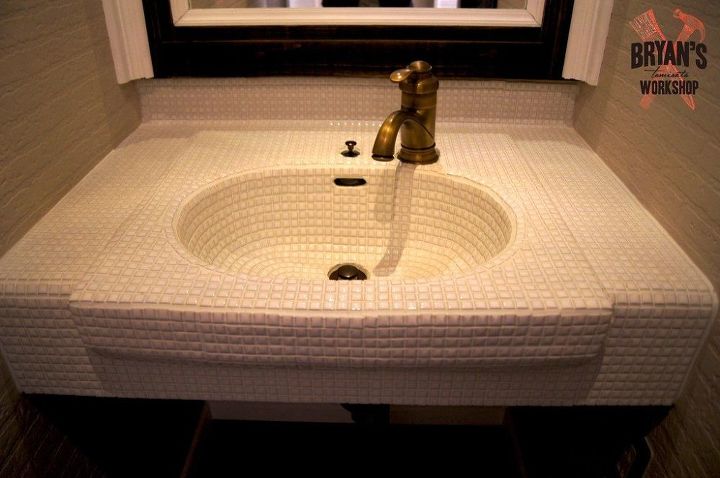 Diy Before After Bathroom Sink And Ceiling Upgrade Hometalk