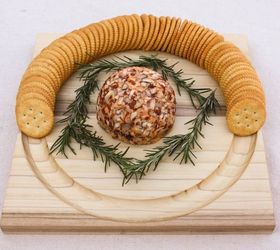diy cheese and crackers serving board