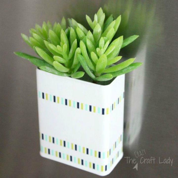 s hold onto your magnets for these 16 ingenious ideas, Transform them into miniature fridge planters