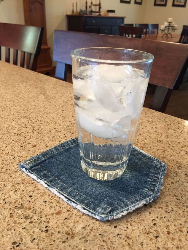 casual and cute blue jean coasters