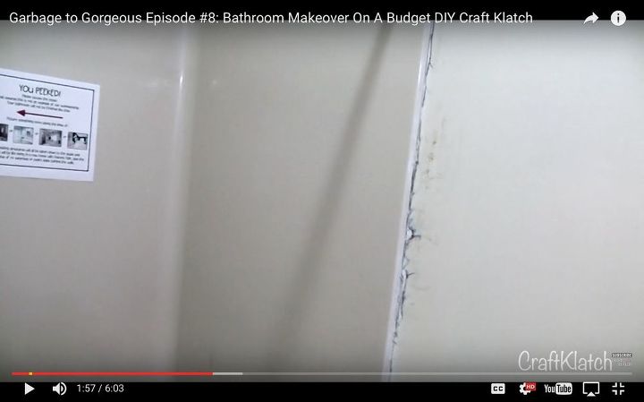 garbage to gorgeous episode 8 bathroom makeover on a budget, bathroom ideas
