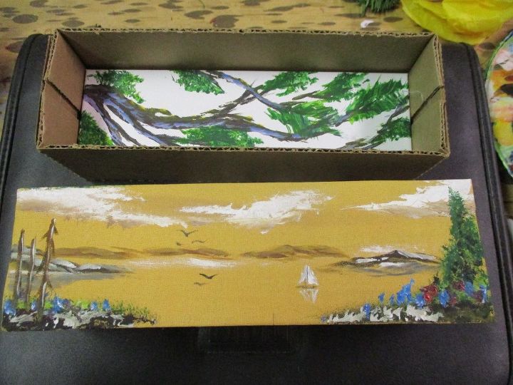 caixa de queijo coberta de tecido reaproveitado caixa de presente