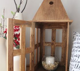 diy wooden lantern, outdoor living