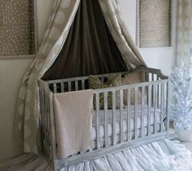 neutral glam rental nursery, bedroom ideas