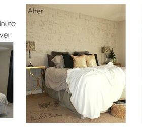 25 minute accent wall master bedroom makeover