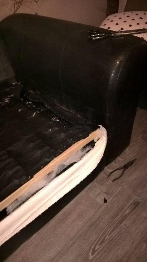 old smelly corner sofa