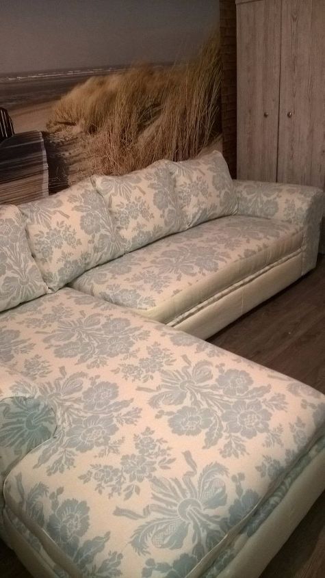 old smelly corner sofa