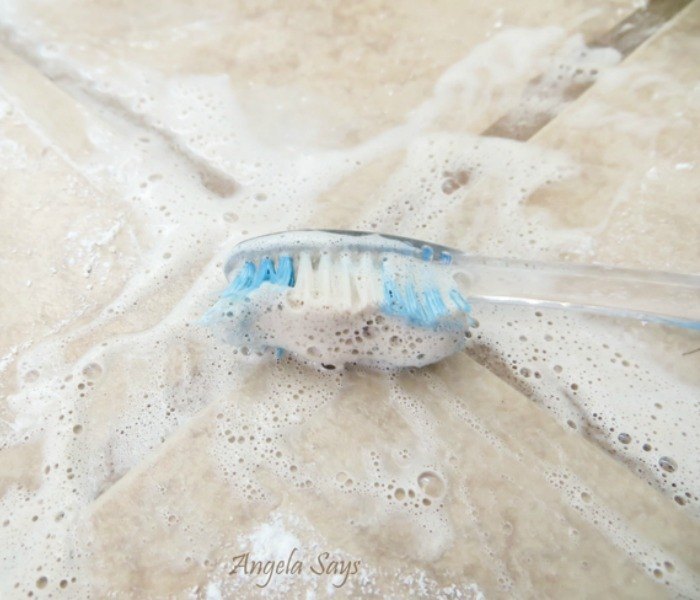 s your totally doable 15 day plan to a clean home, cleaning tips, home decor, Scrub grimy grout with a toothbrush