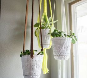 cut up old belts for these 13 amazing decor ideas, Make them into cool plant hangers