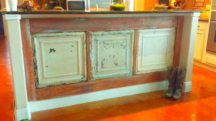 s x ways you never thought of using tile in your home, home decor, As the vintage siding on your kitchen island