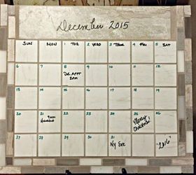 s x ways you never thought of using tile in your home, home decor, As the coolest reusable calendar