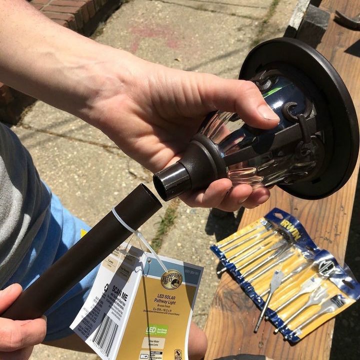 Diy Stump Solar Lights Hometalk