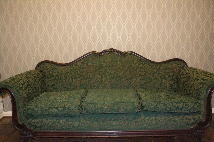 s 7 times people painted uphostered furniture and it looked amazing, painted furniture, When her ornate vintage couch