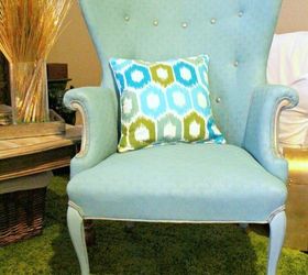 s 7 times people painted uphostered furniture and it looked amazing, painted furniture, Became a seating stunner in 2 hours