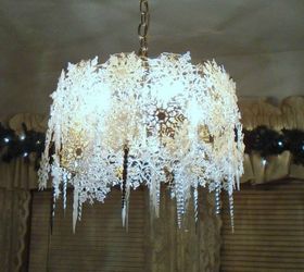 s start pinning these are the popular kitchen pinterest posts of 2016, kitchen design, This decorated snowflake chandelier