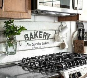 s start pinning these are the popular kitchen pinterest posts of 2016, kitchen design, This rustic shiplap bakery sign