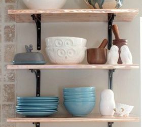 15 clever ways to add more kitchen storage space with open shelves, Make them out of brass or copper