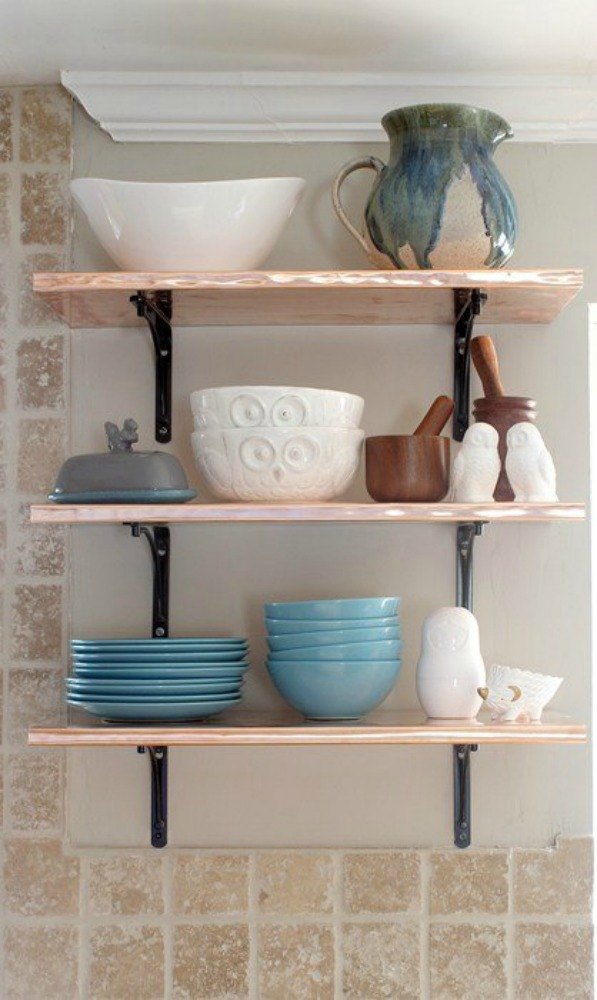 15 Clever Ways To Add More Kitchen Storage Space With Open Shelves Hometalk