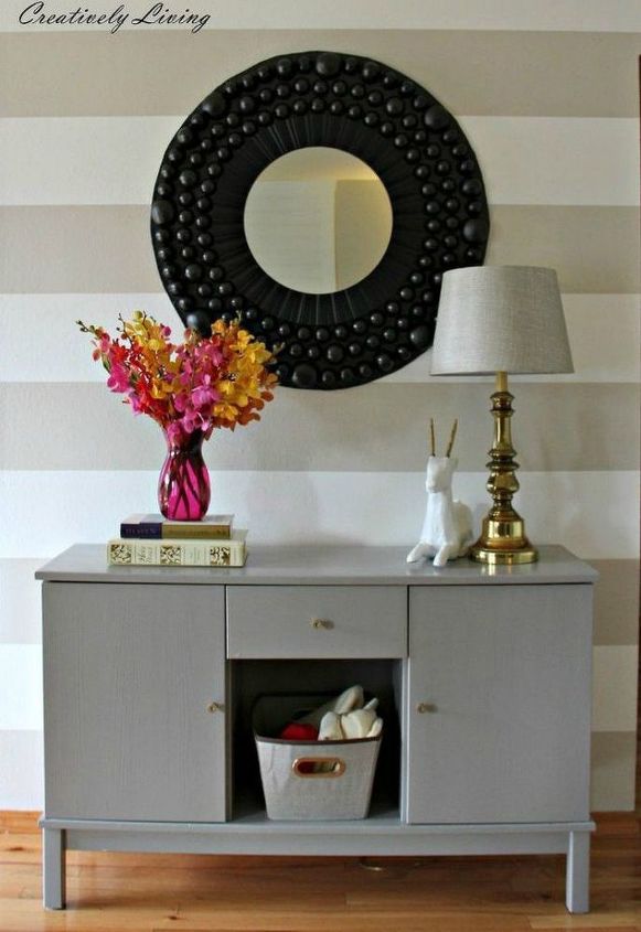 s decorate your living room for under 10 with these 15 ideas, Mount a large mirror to add light