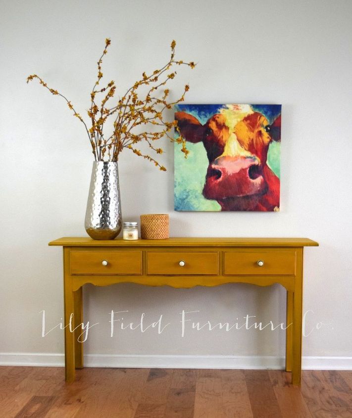a fresh fall table, painted furniture