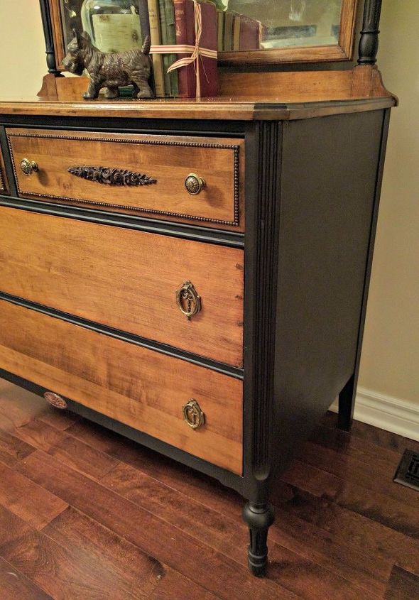 a sophisticated dresser, painted furniture